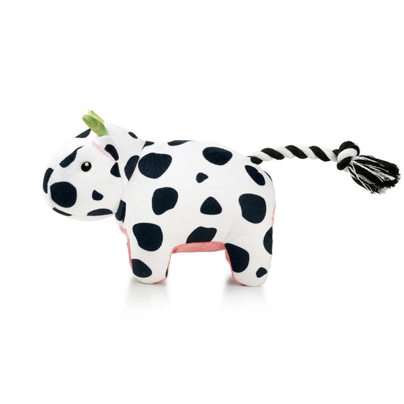 Max&Molly Huggles Claire Cow Plush Squeaky Dog Toy