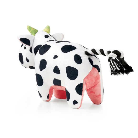 Max&Molly Huggles Claire Cow Plush Squeaky Dog Toy