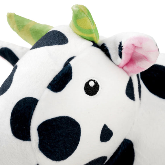 Max&Molly Huggles Claire Cow Plush Squeaky Dog Toy