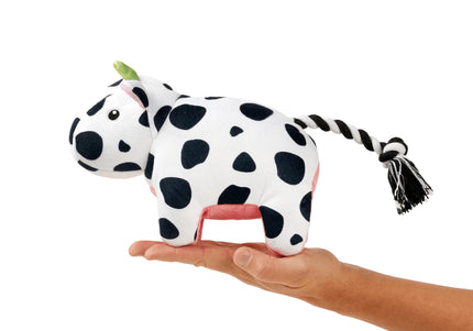 Max&Molly Huggles Claire Cow Plush Squeaky Dog Toy