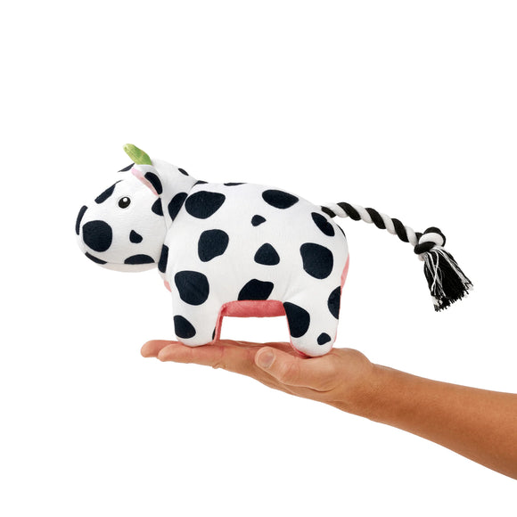 Max&Molly Huggles Claire Cow Plush Squeaky Dog Toy