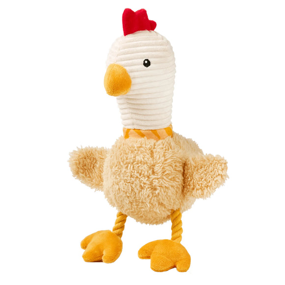 Max&Molly Huggles Chicken Eggsy Plush Dog Toy with Squeaker and Crinkly Wings