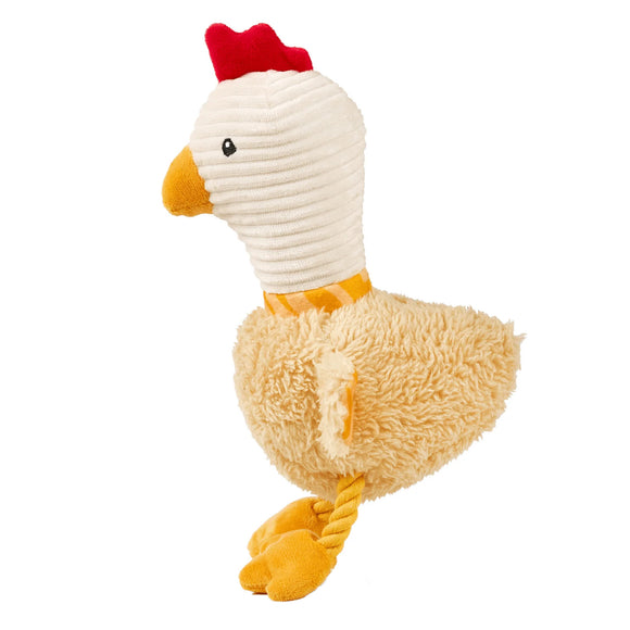 Max&Molly Huggles Chicken Eggsy Plush Dog Toy with Squeaker and Crinkly Wings