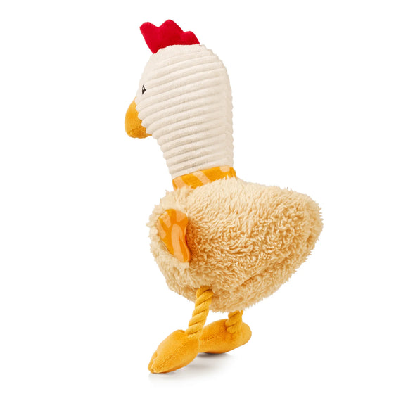 Max&Molly Huggles Chicken Eggsy Plush Dog Toy with Squeaker and Crinkly Wings