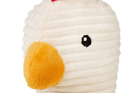 Max&Molly Huggles Chicken Eggsy Plush Dog Toy with Squeaker and Crinkly Wings
