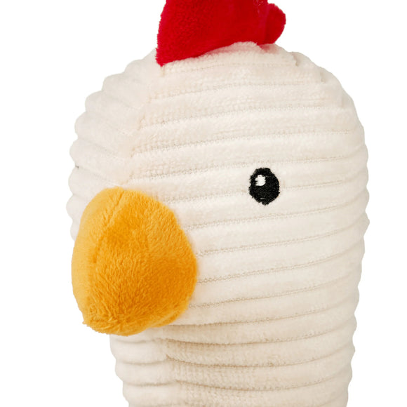 Max&Molly Huggles Chicken Eggsy Plush Dog Toy with Squeaker and Crinkly Wings