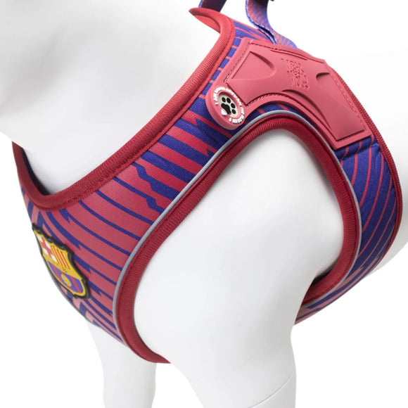 Max&Molly FC Barcelona Air Vest Dog Harness – Pressure-Free, Lightweight, Football Club Motif, Size M