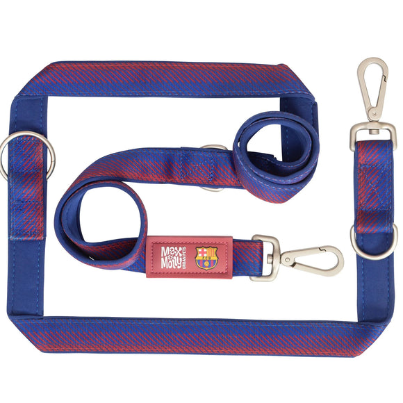 Max&Molly FC Barcelona Multi-Function Leash – Detachable Sports Motif, Large Size, Durable Design