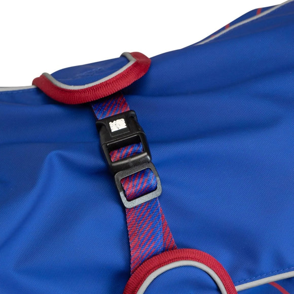 Max&Molly FC Barcelona Dog Raincoat – Waterproof Jacket with Football Club Motif, Size M