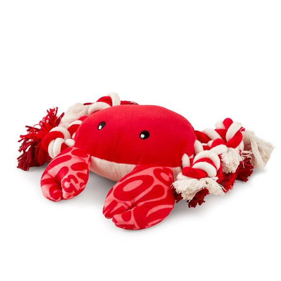 Max&Molly Huggles Crab Howie Plush Squeaky Dog Toy