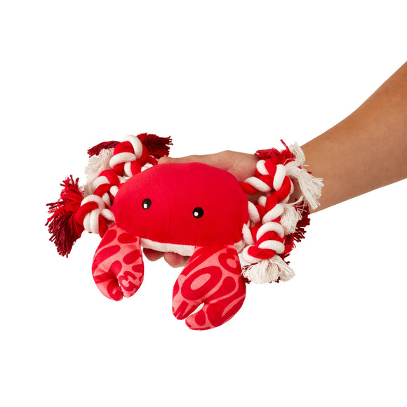 Max&Molly Huggles Crab Howie Plush Squeaky Dog Toy