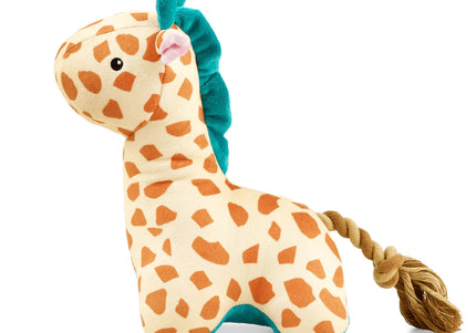 Max&Molly Huggles Giraffe Jerry Squeaker-Free Plush Dog Toy