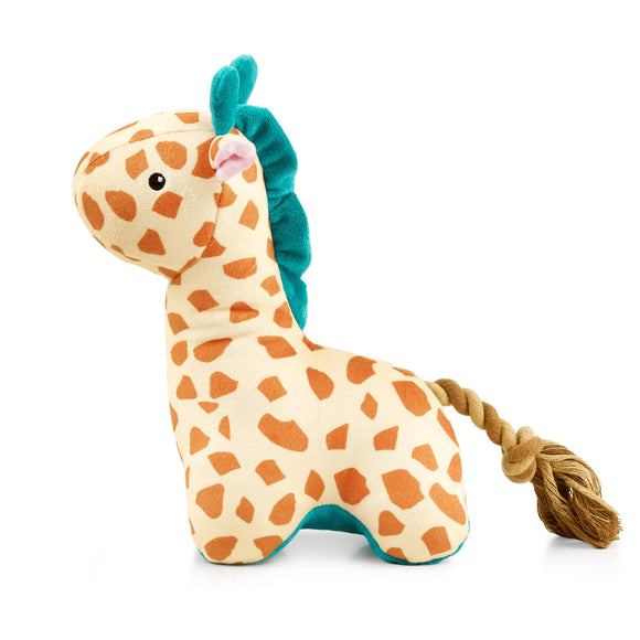 Max&Molly Huggles Giraffe Jerry Squeaker-Free Plush Dog Toy