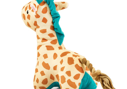 Max&Molly Huggles Giraffe Jerry Squeaker-Free Plush Dog Toy