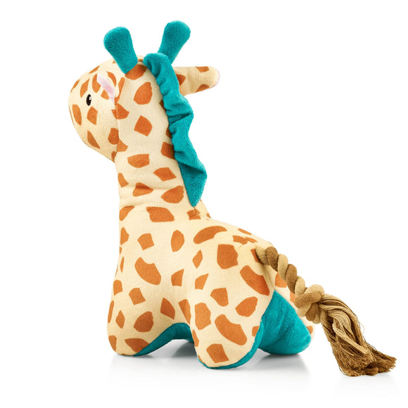 Max&Molly Huggles Giraffe Jerry Squeaker-Free Plush Dog Toy