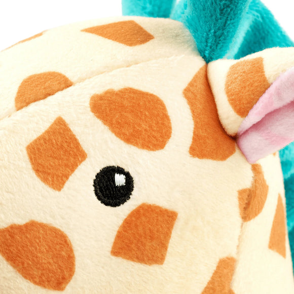 Max&Molly Huggles Giraffe Jerry Squeaker-Free Plush Dog Toy