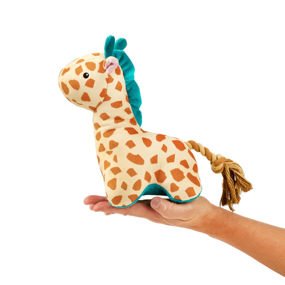 Max&Molly Huggles Giraffe Jerry Squeaker-Free Plush Dog Toy
