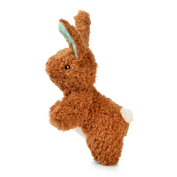 Max&Molly Huggles Lotta Furry Rabbit Squeaker-Free Dog Toy