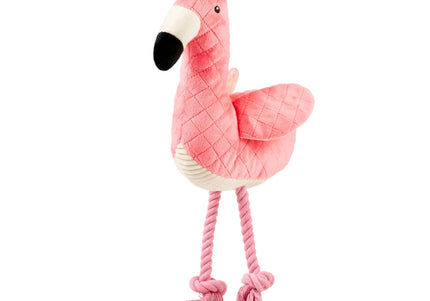 Max&Molly Huggles Sunny Flamingo Plush Dog Toy with Crinkly Wings
