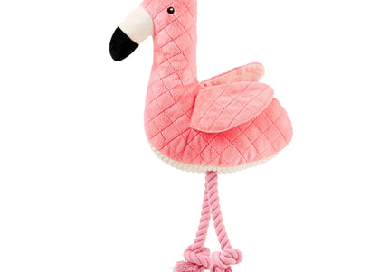 Max&Molly Huggles Sunny Flamingo Plush Dog Toy with Crinkly Wings