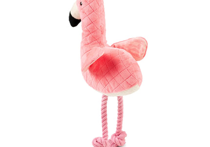 Max&Molly Huggles Sunny Flamingo Plush Dog Toy with Crinkly Wings