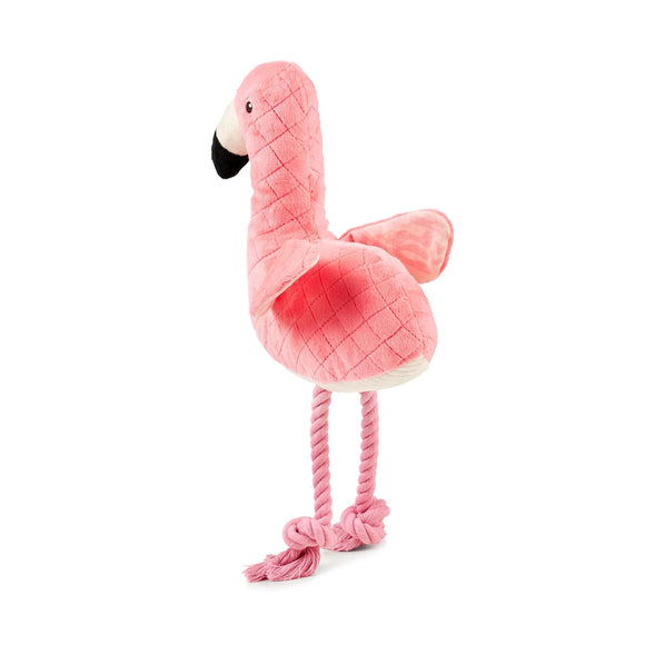 Max&Molly Huggles Sunny Flamingo Plush Dog Toy with Crinkly Wings