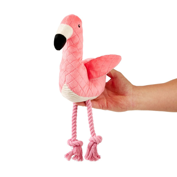Max&Molly Huggles Sunny Flamingo Plush Dog Toy with Crinkly Wings