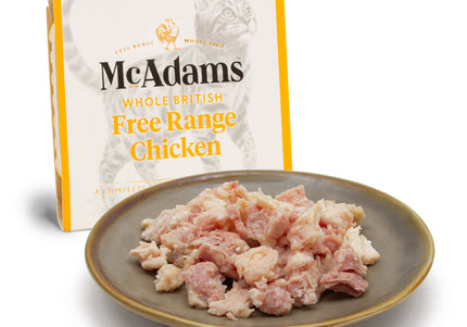 McAdams Free Range Chicken Cat Wet Food – Natural Grain-Free Recipe, 10x100g