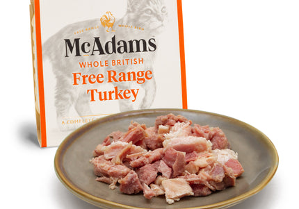 McAdams Free Range Turkey Wet Cat Food – 100g Single-Serve, Premium Protein Recipe