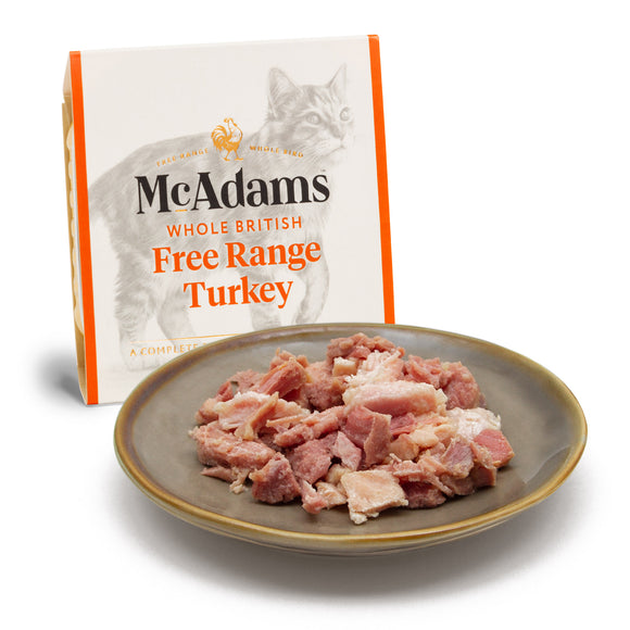 McAdams Free Range Turkey Cat Wet Food – 10x100g, Premium Grain-Free Recipe