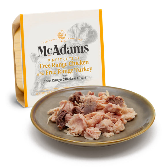 McAdams Free Range Chicken & Turkey Wet Dog Food – Natural Grain-Free Recipe, 150g