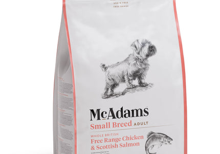 McAdams Small Breed Baked Food – Free Range Chicken and Salmon, 2kg, Premium Nutrition