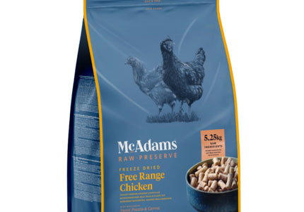 McAdams Freeze Dried Free Range Chicken – Complete Chicken and Vegetable Meal, 1.5kg