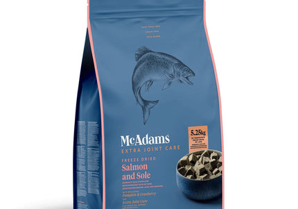 McAdams Freeze Dried Salmon & Sole – Premium Adult Dog Food, 400g, High Protein Recipe