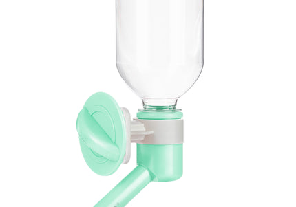 Madan Water Adapter with 330ml Bottle – Automatic Round Dog Waterer, Mint Color, Leak-Resistant Design