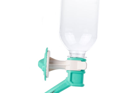 Madan Water Adapter with 330ml Bottle – Automatic Gray Dispenser, Leak-Resistant Design for Puppies