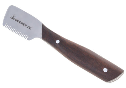 Groomer.dk Danish Classic Trimming Knife – Fine Blade with Wooden Handle, Precision Finish