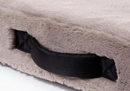 Maelson Orthopedic Memofluff Dog Bed – Supportive Memory Foam Mattress, Beige, Medium Size