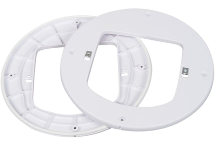 PetSafe Microchip Cat Flap Installation Adapter – White Mounting Ring for Secure Door Fitting