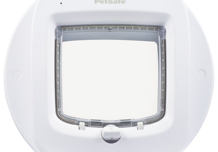 PetSafe Microchip Cat Flap Installation Adapter – White Mounting Ring for Secure Door Fitting