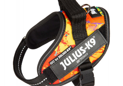 Julius-K9 IDC Powerharness Crazy – High-Quality Adjustable Harness, Vibrant Pattern Design