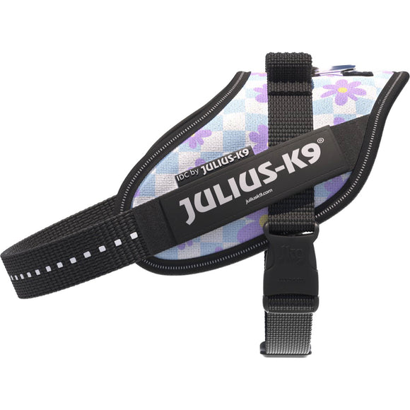 Julius-K9 IDC Powerharness Cartoon – Reflective Floral Dog Harness, Comfortable Fit Design