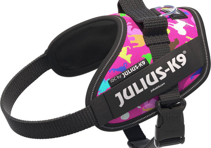 Julius-K9 IDC Powerharness Dogz – Reflective Dog Harness with Colorful Pattern, Size 0