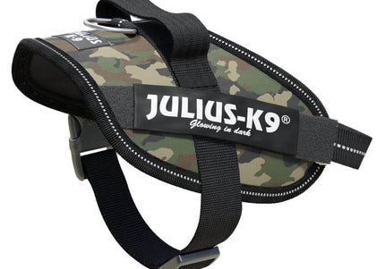 Julius-K9 IDC Powerharness Camouflage – Premium Adjustable Harness, Camo Khaki, Durable Design