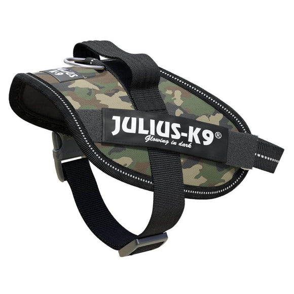 Julius-K9 IDC Powerharness Camouflage – Premium Adjustable Harness, Camo Khaki, Durable Design