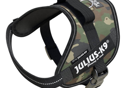 Julius-K9 IDC Powerharness Camouflage – Premium Adjustable Harness, Camo Khaki, Durable Design