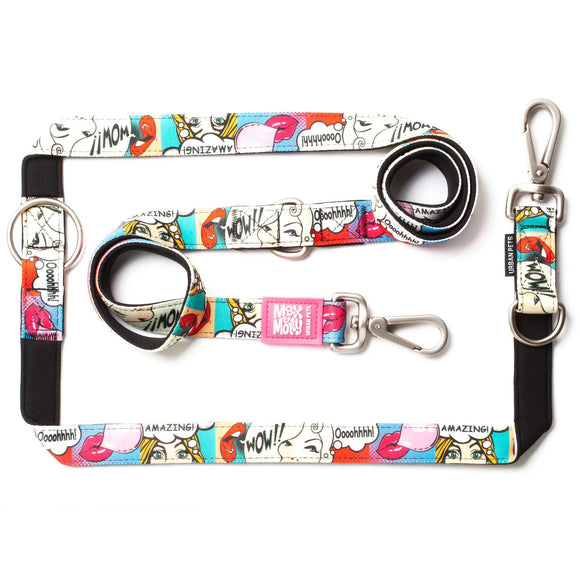 Max&Molly Missy Pop Multi-Leash – Adjustable 200cm Dog Leash with Vibrant Pattern, Large Size