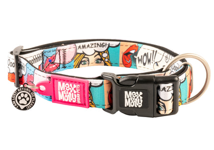 Max&Molly GOTCHA! Smart ID Missy Pop Collar – Large, Durable Collar with Smart Tag Technology