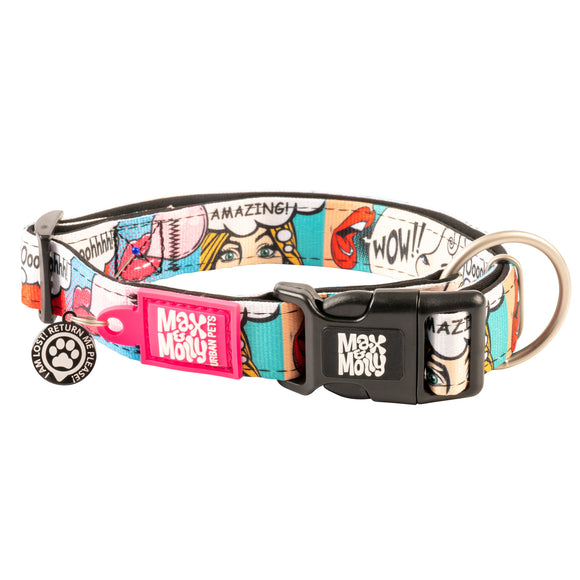 Max&Molly GOTCHA! Smart ID Missy Pop Collar – Large, Durable Collar with Smart Tag Technology