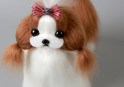 Mr. Jiang Shih Tzu Full Body Replacement Hair – Brown & White, Realistic Mannequin Coat